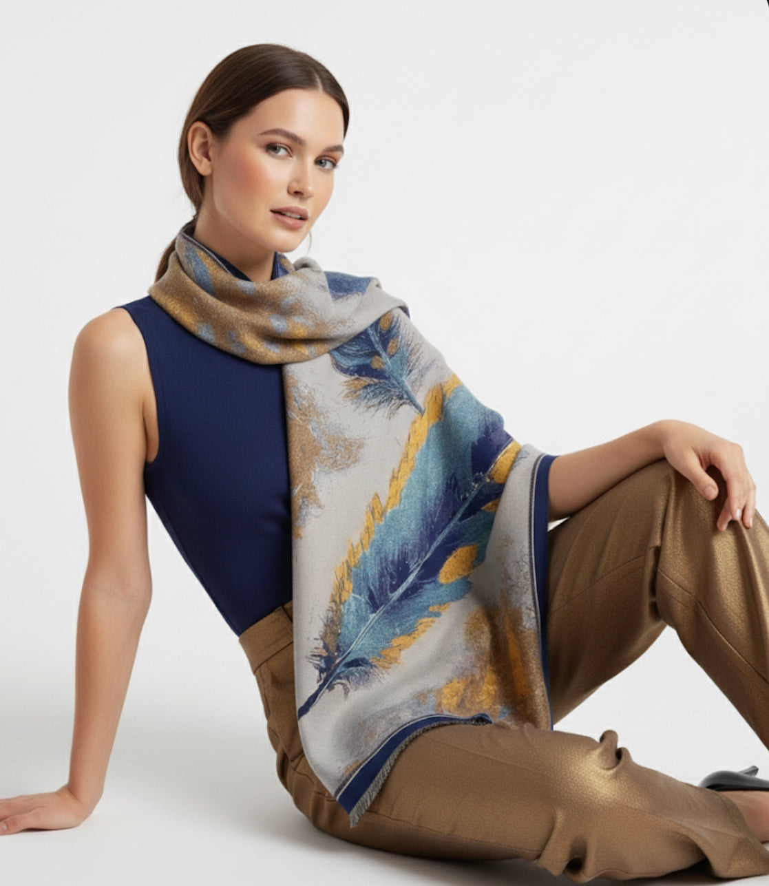 Stylish Artistic Print Scarf