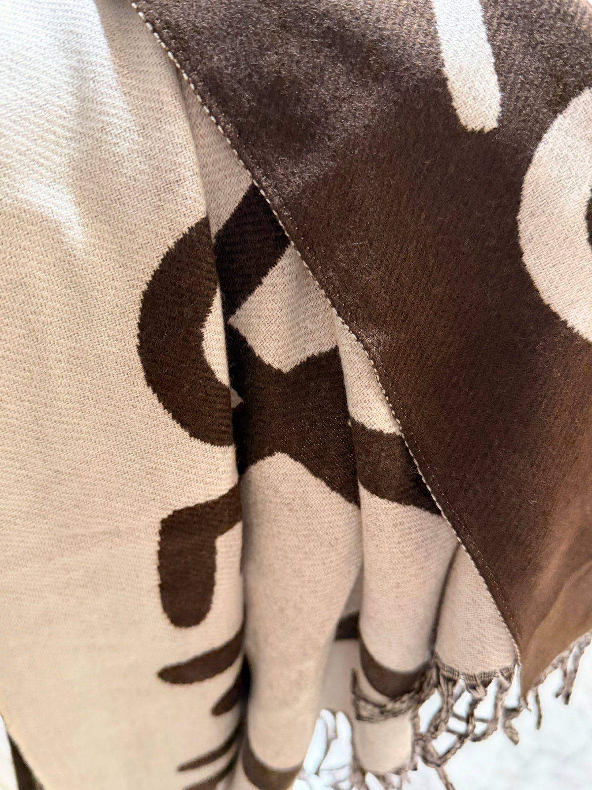 LOEWE Mocha Signature Jacquard Scarf