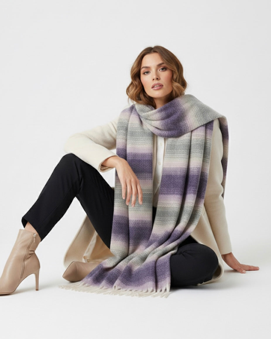 The Lavender Frost Scarf