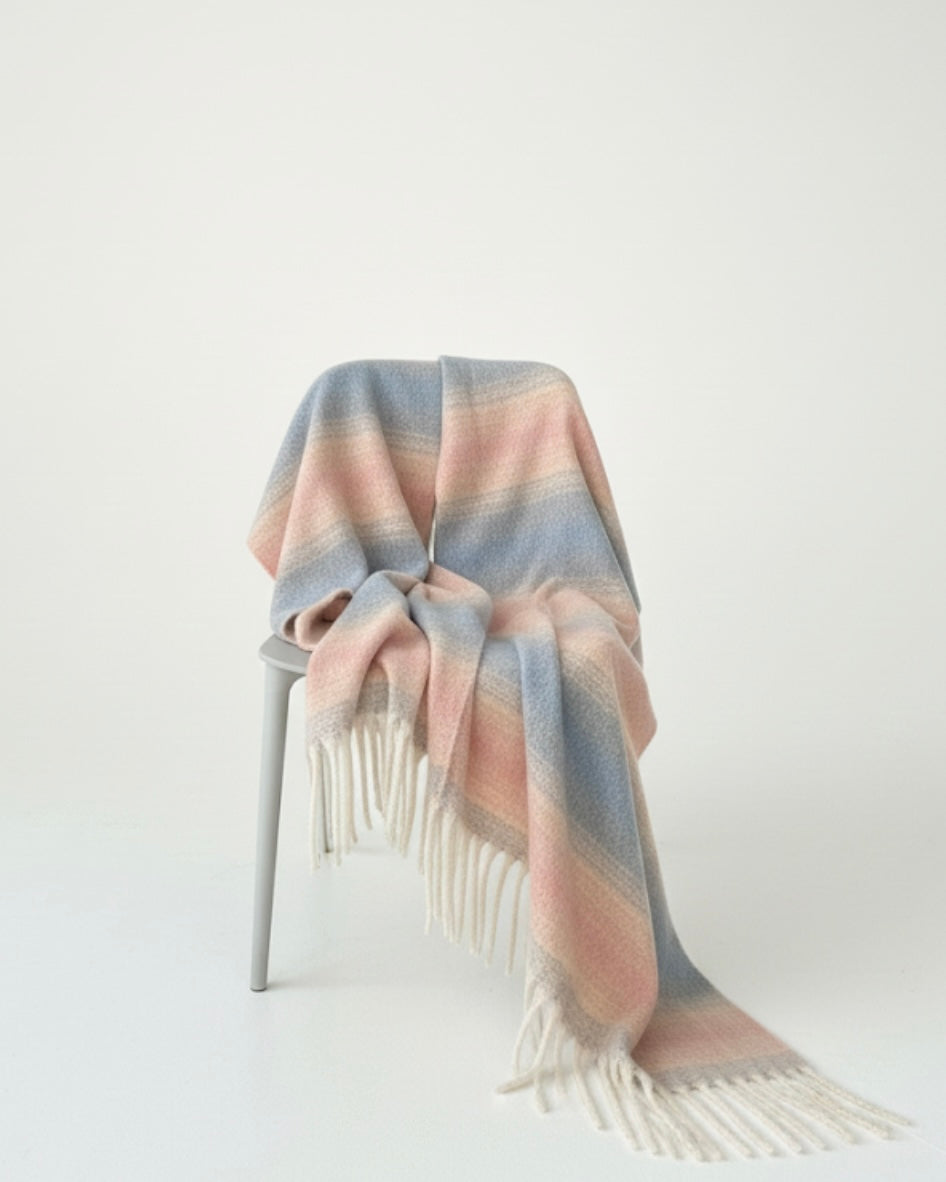 Pinky Blue Blush Breeze Scarf
