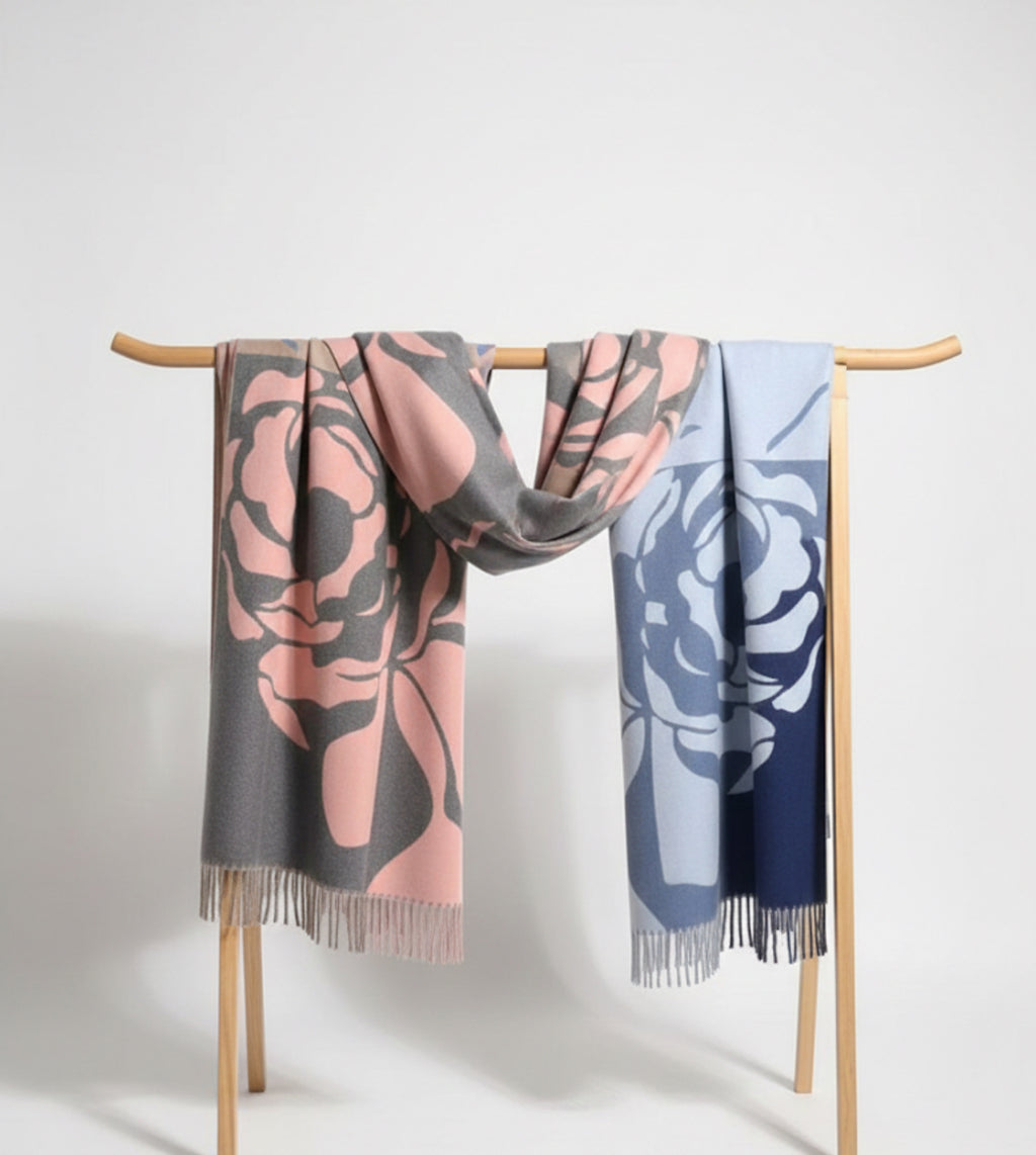Rosy Anchor Soft Scarf