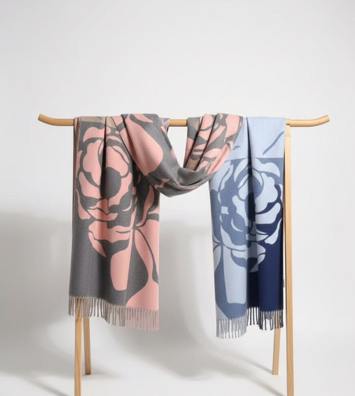 Rosy Anchor Soft Scarf