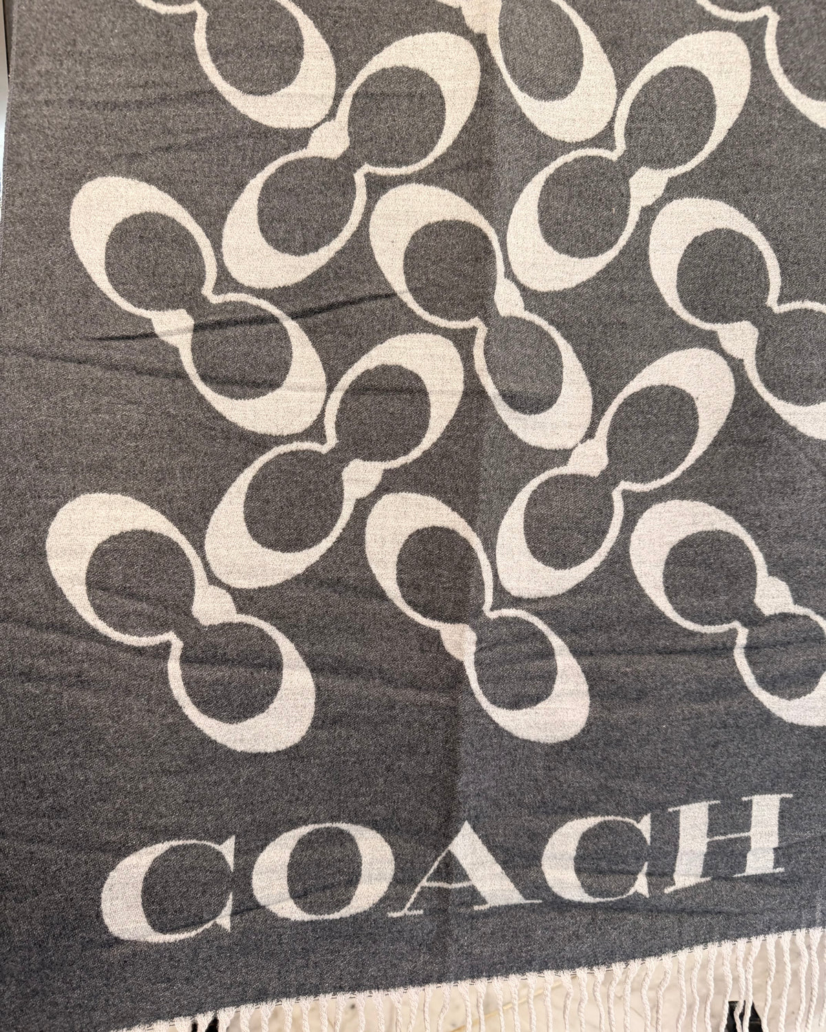 COACH Shadow Gray Eclipse Scarf
