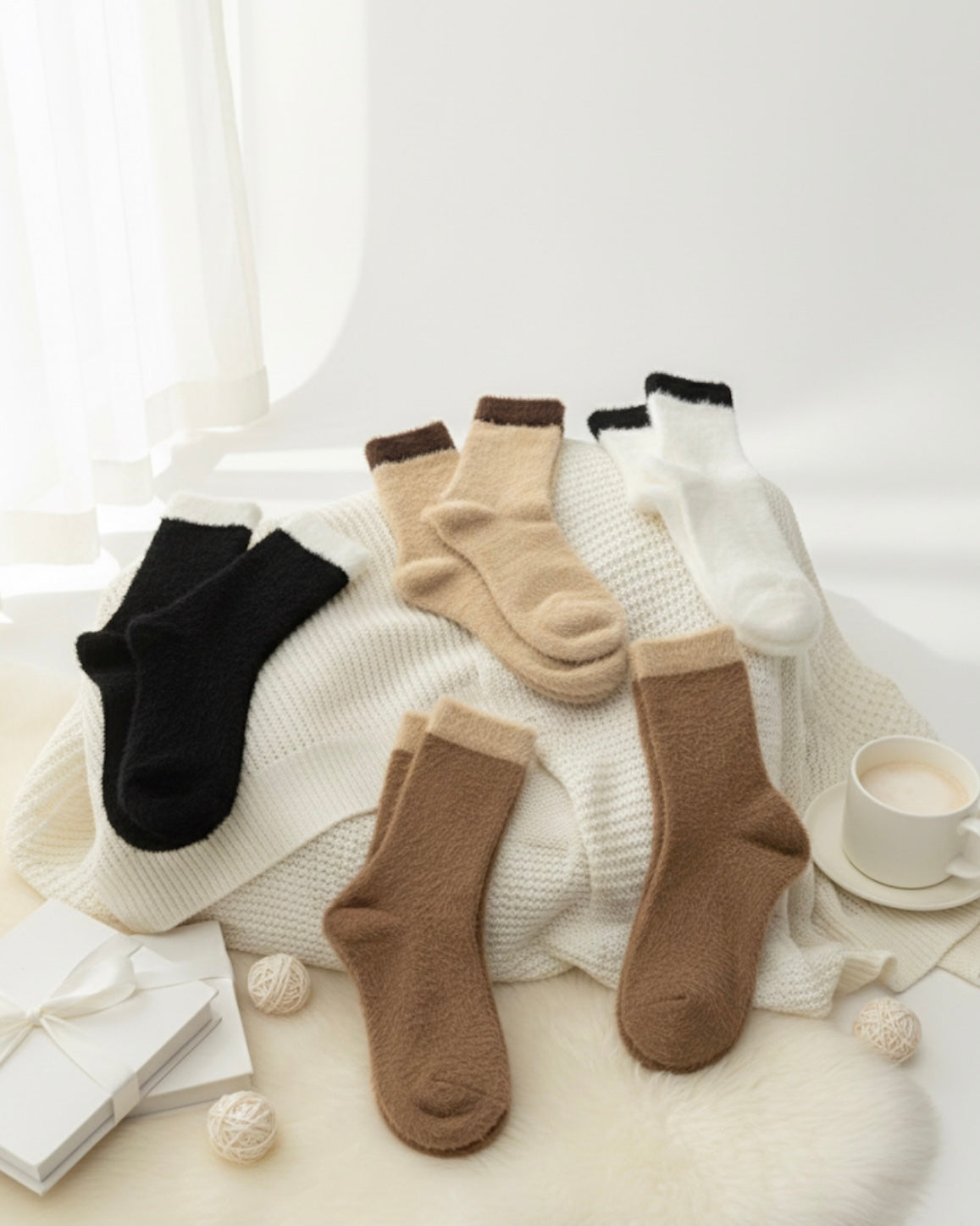 Whisper Plush Ankle Crew Set