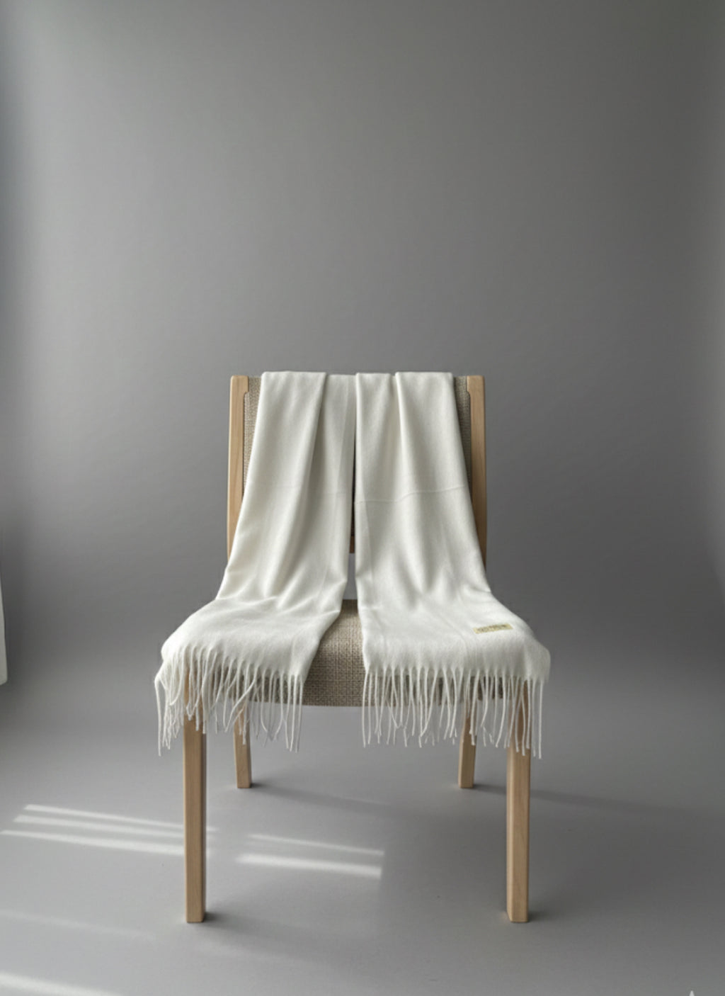 Cloudy White Soft Pillow Scarf