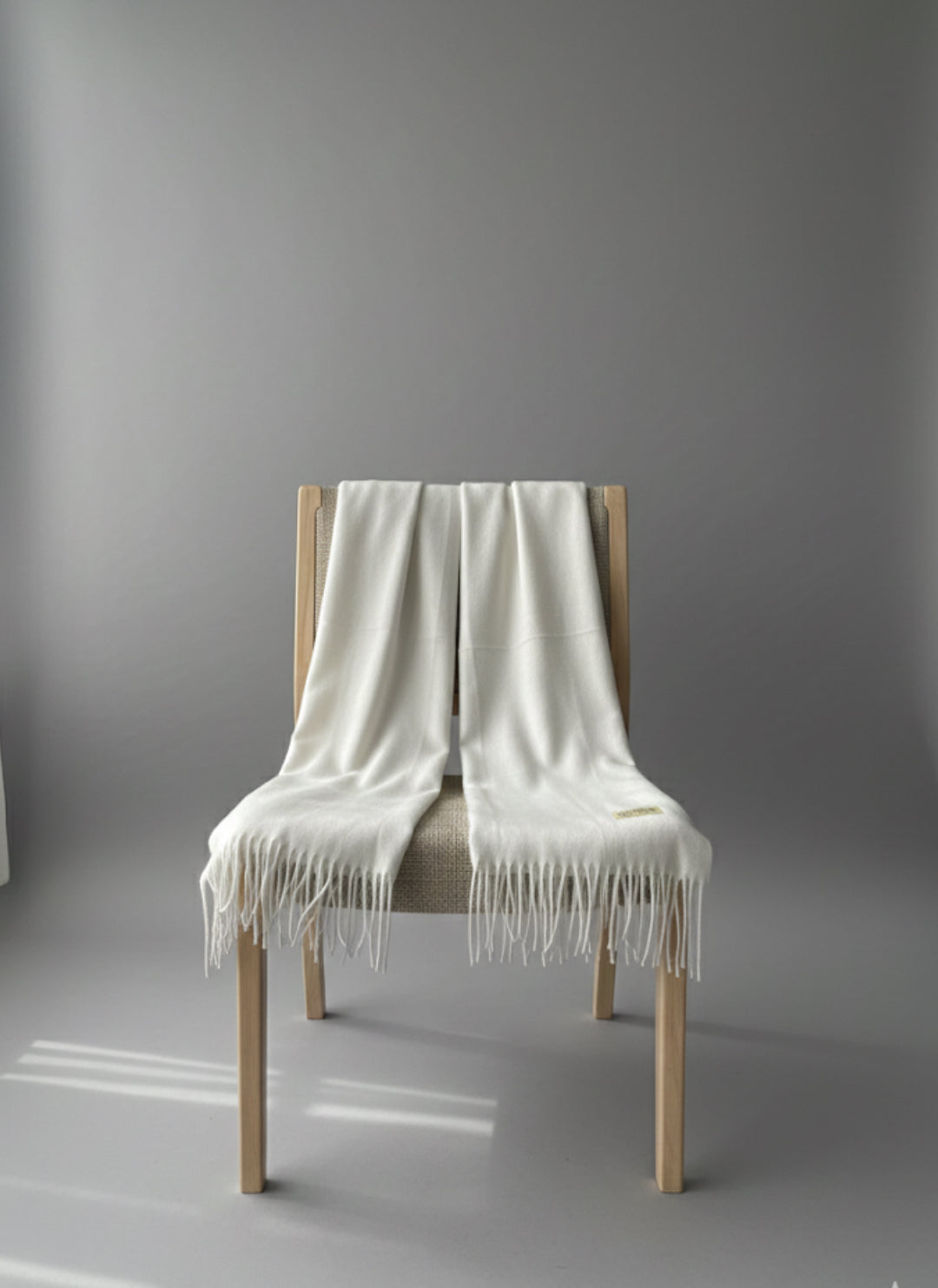 Cloudy White Soft Pillow Scarf