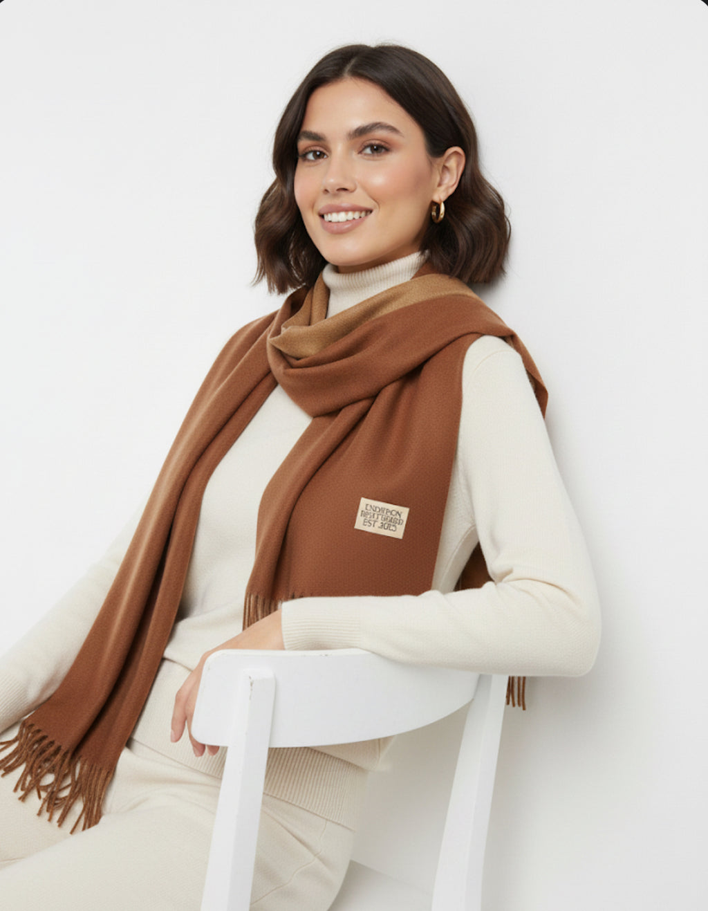 The Toffee Melange Scarf