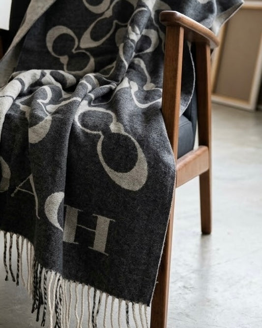 COACH Shadow Gray Eclipse Scarf