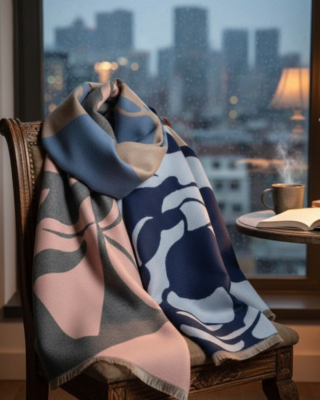 Rosy Anchor Soft Scarf