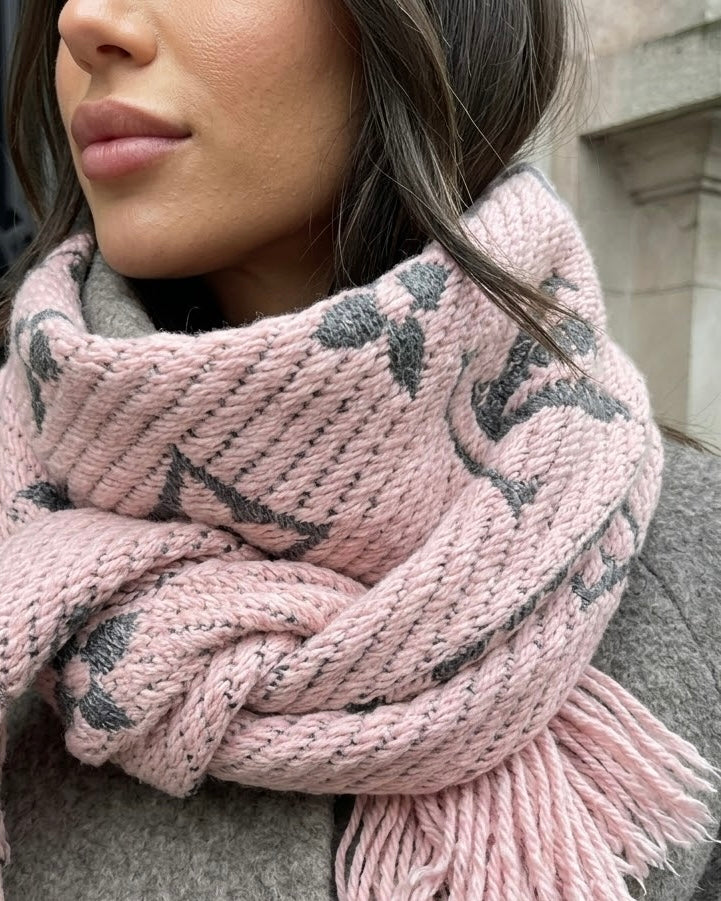 LOUIS VUITTON Boulevard Rose Scarf