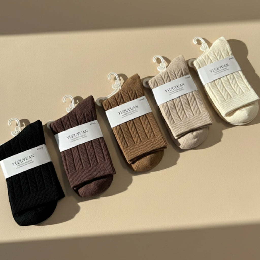 The Clay & Cream Crew Cotton Socks Set