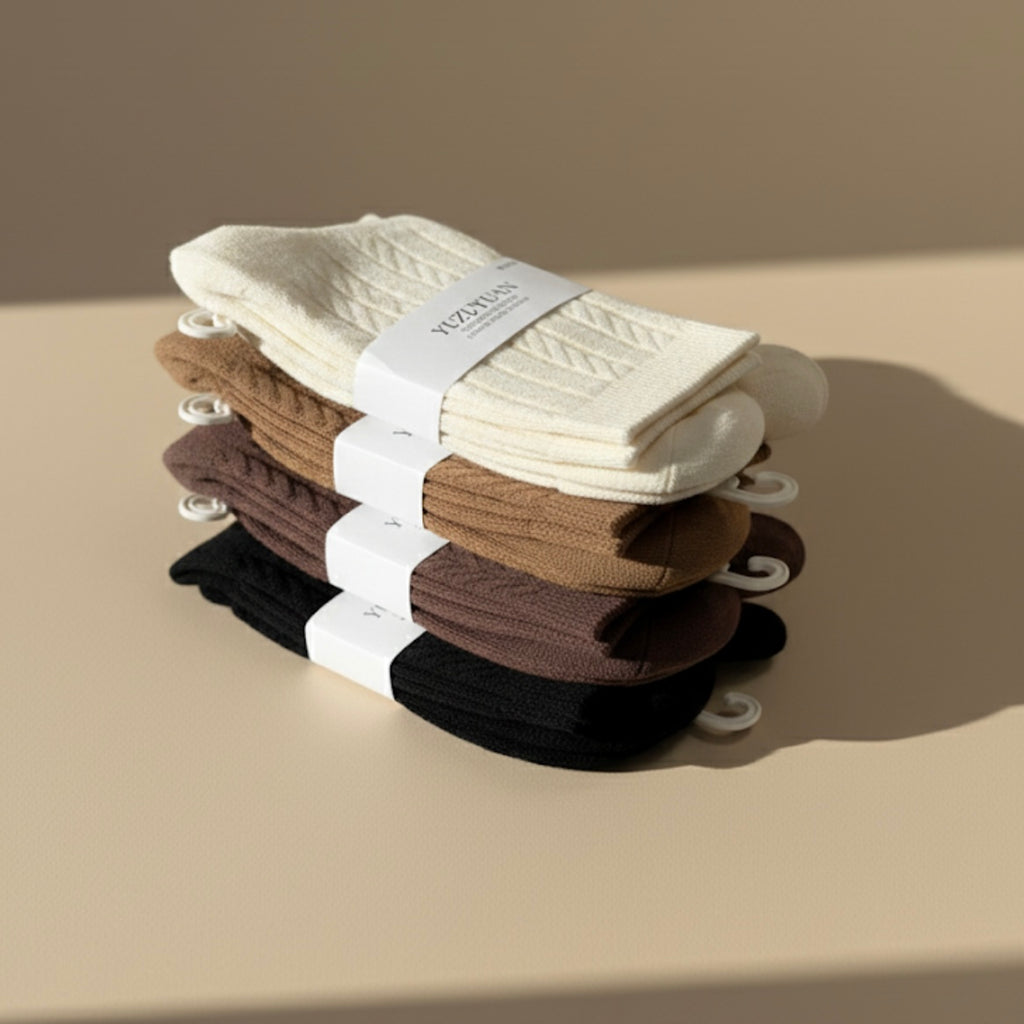 The Clay & Cream Crew Cotton Socks Set