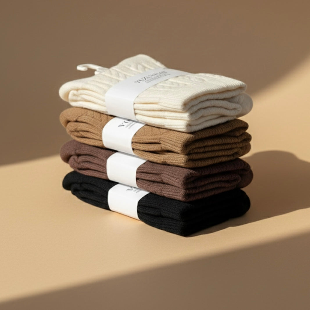 The Clay & Cream Crew Cotton Socks Set