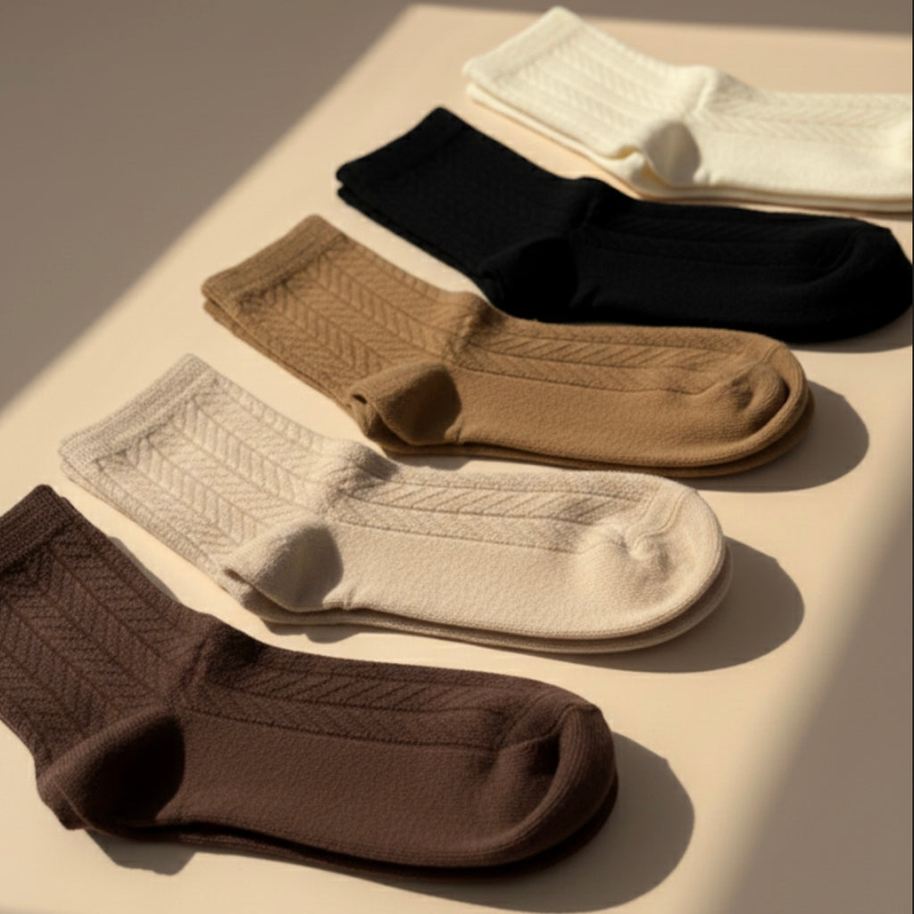The Clay & Cream Crew Cotton Socks Set