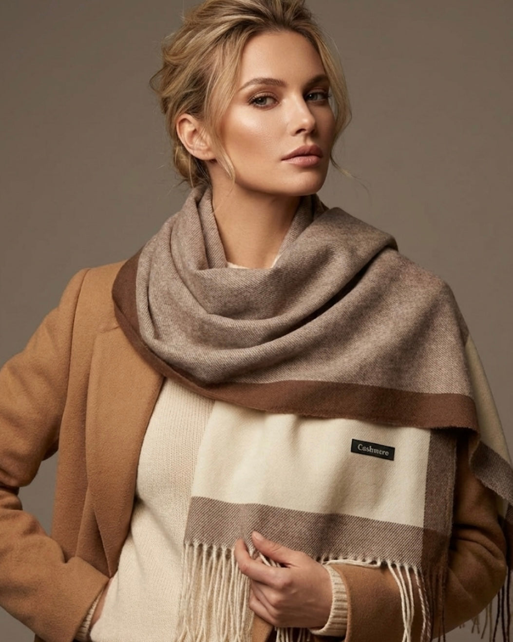The latte and Cream Scarf