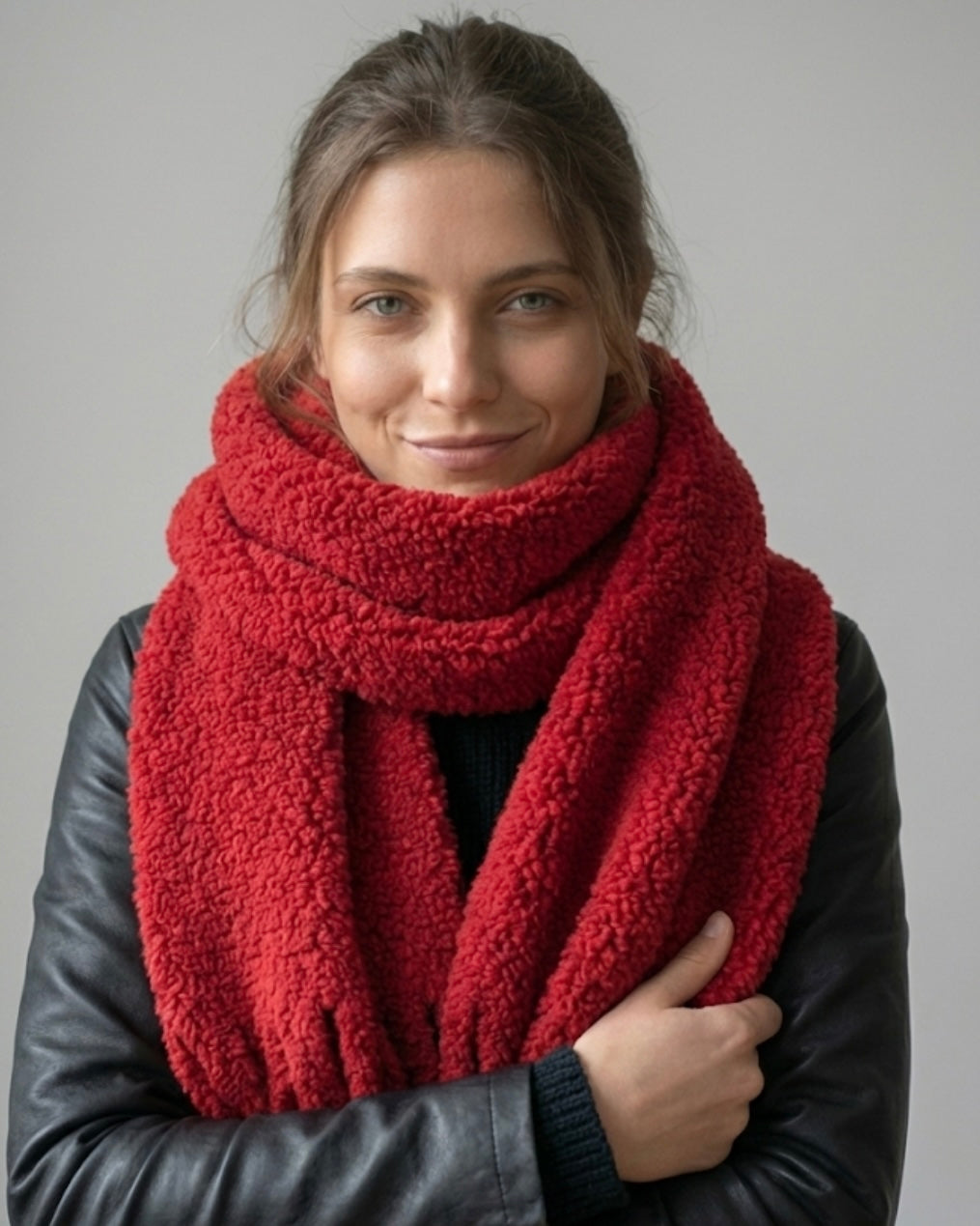 The Red Plush Cloudy Wrap - Offer Price