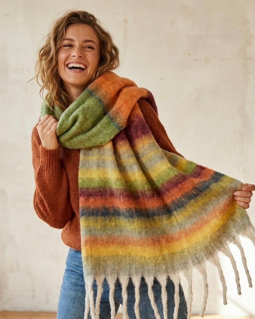 The Sienna Stripe Scarf