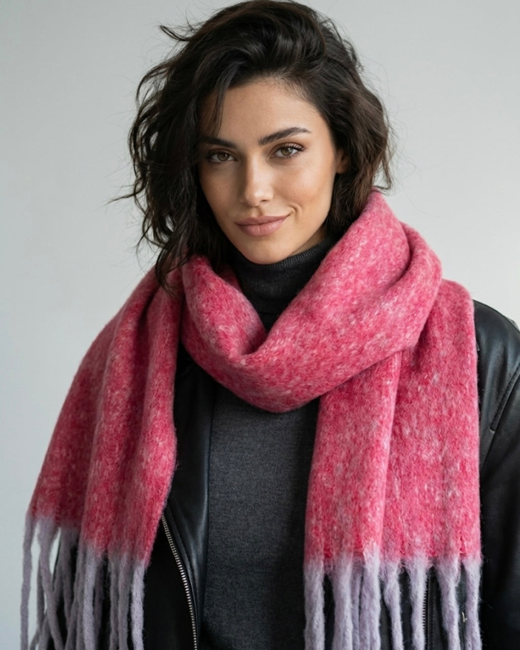 Raspberry Crush Scarf