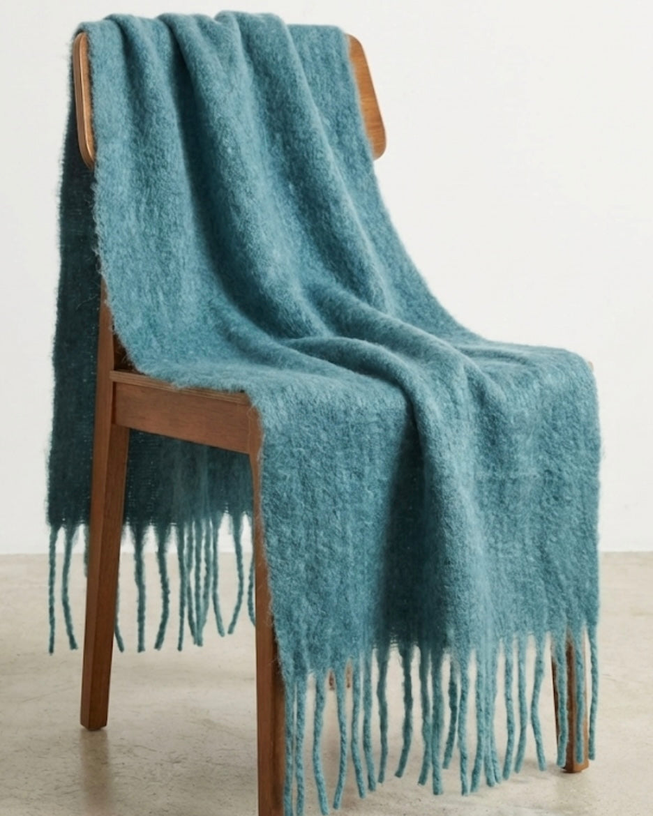 Warm Whisper Blue Scarf