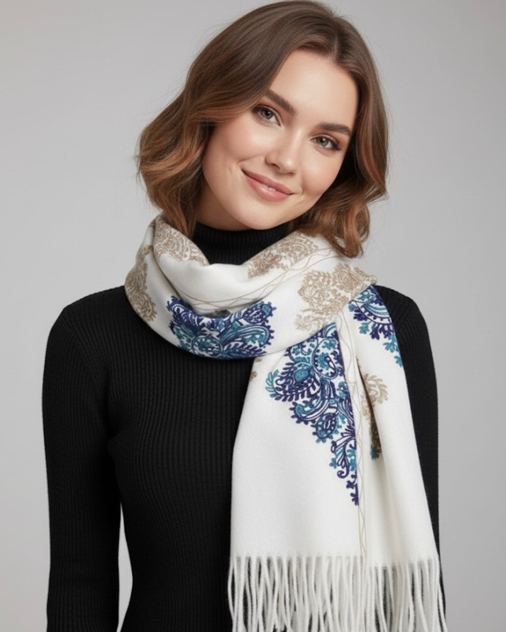 Blue Bohemian Royal Azure Scarf