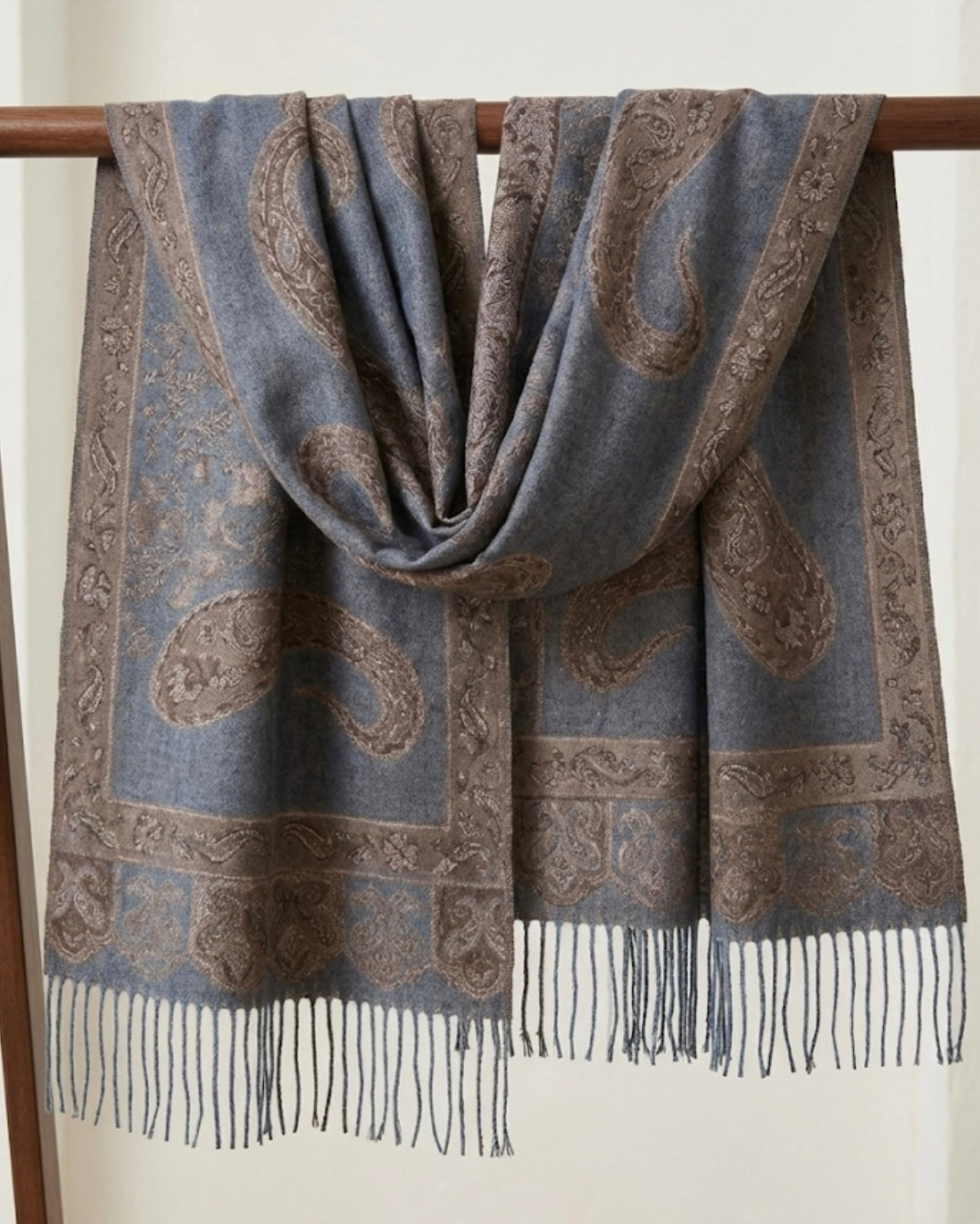 Pashmina Grey Taupe Classic Scarf