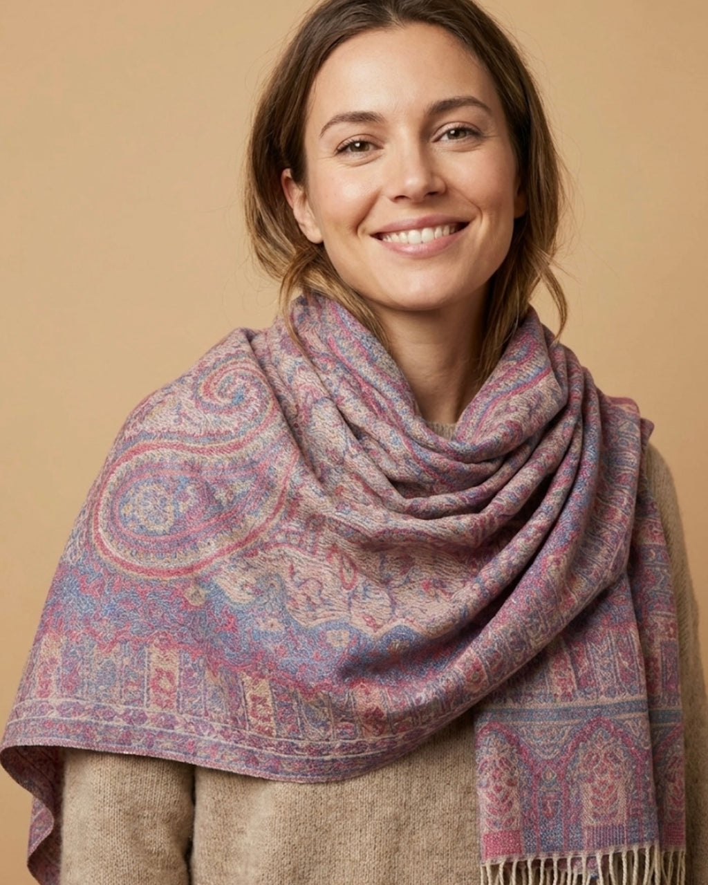 Pashmina Regal Rosewood Scarf