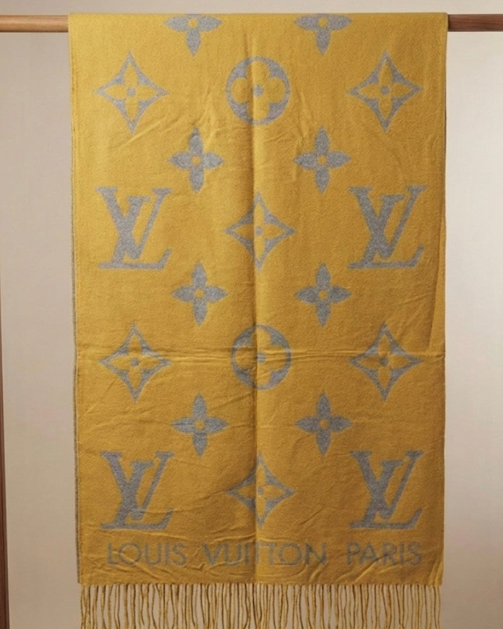 Louis Vuitton Mustard Reversible Scarf