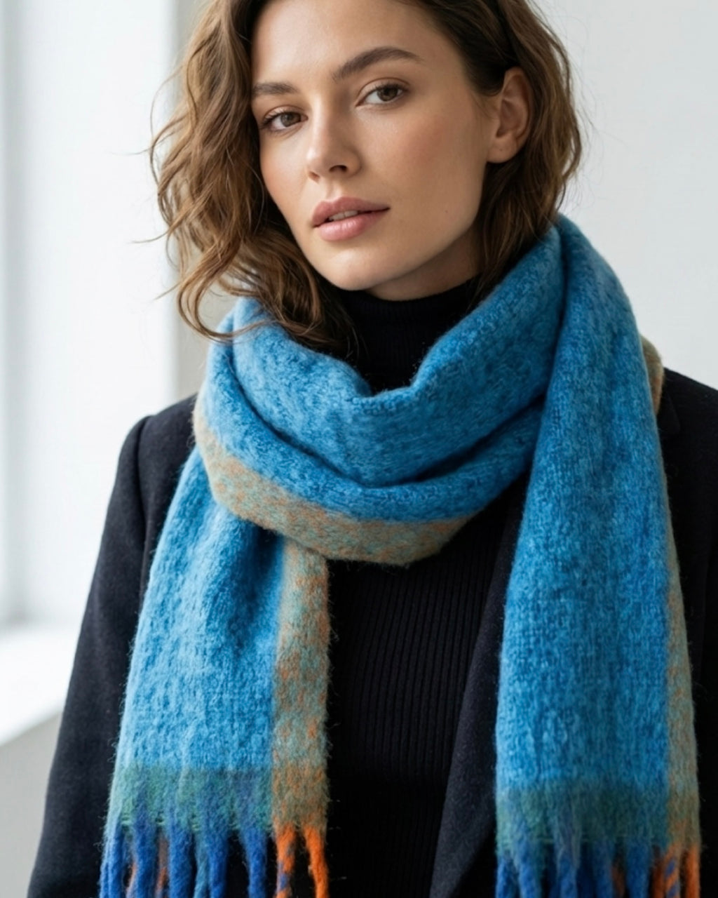 Sorbet Swirl Blue Scarf
