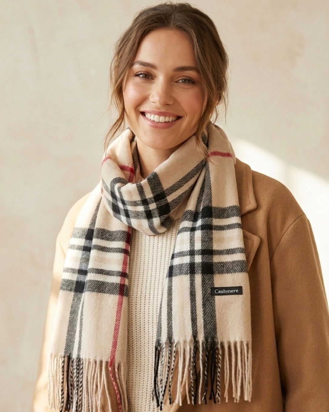 Burberry chic faux cashmere scarf