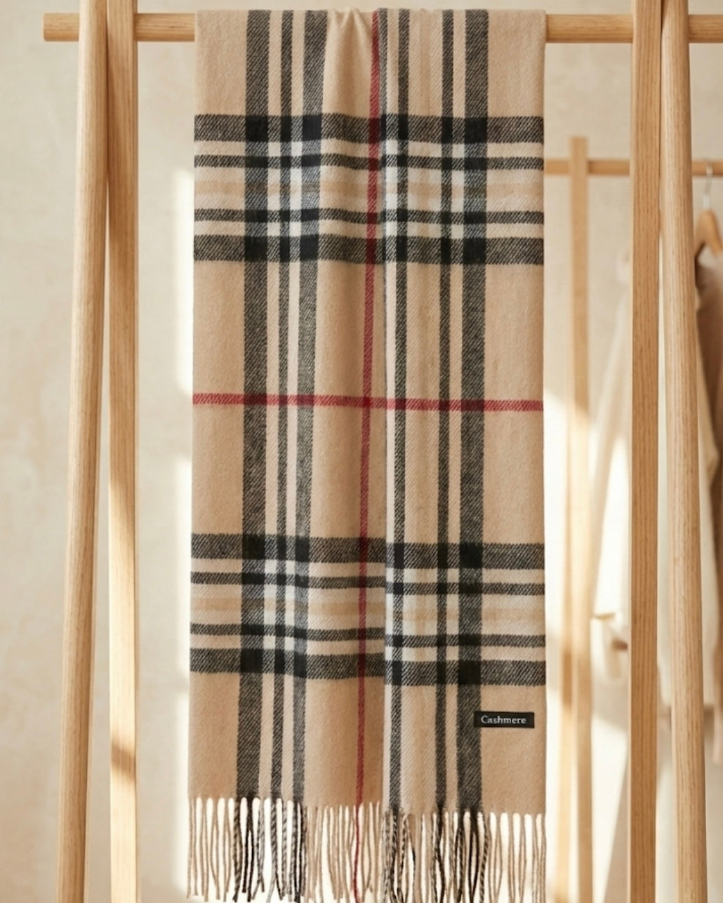 Burberry chic faux cashmere scarf