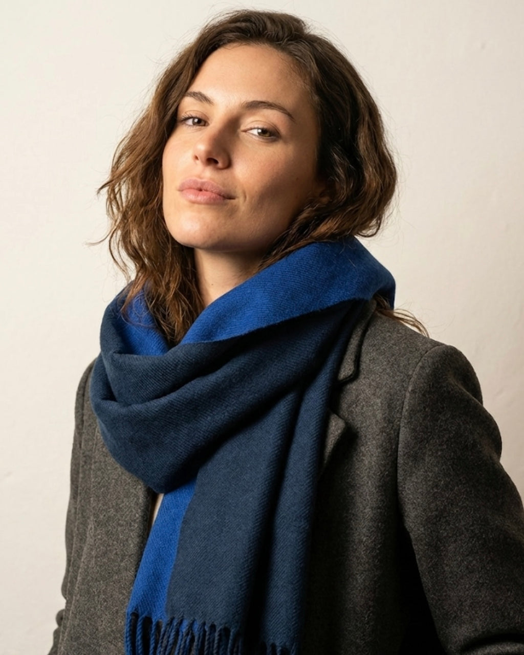Underson Navy Two Tone Scarf