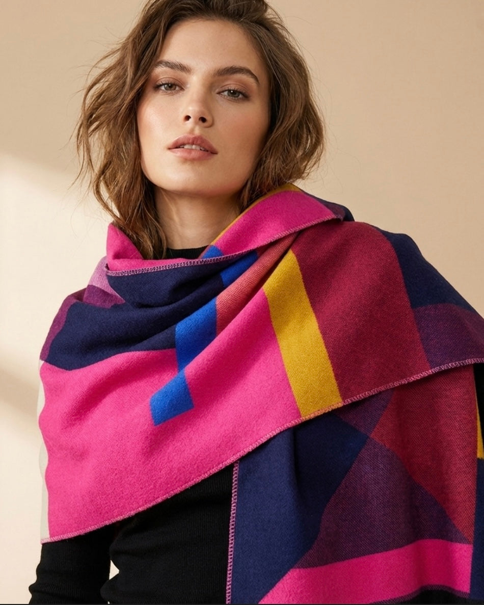 Abstract Harmony Pop Art Scarf