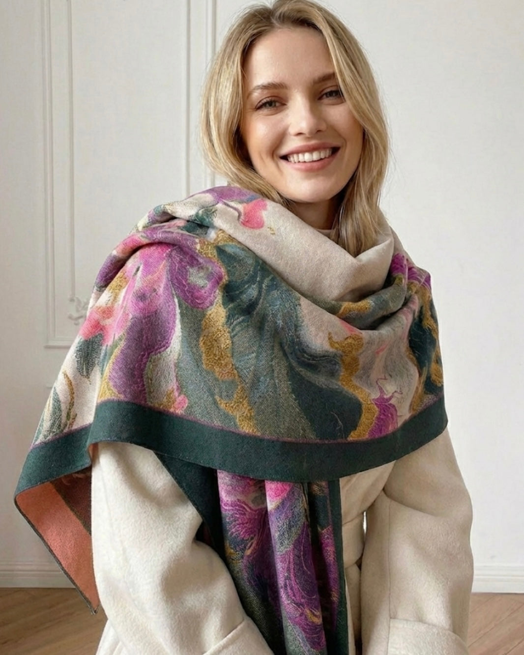 Canvas in Bloom Scarf