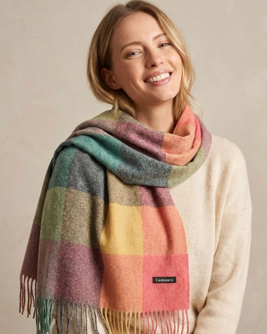 Color-Block Muse Scarf