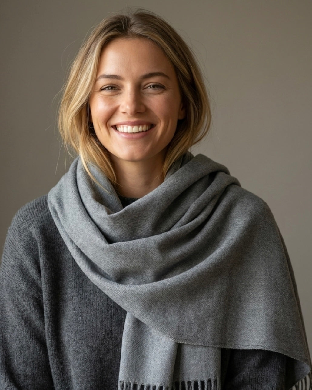 Two-Tone Grey Scarf