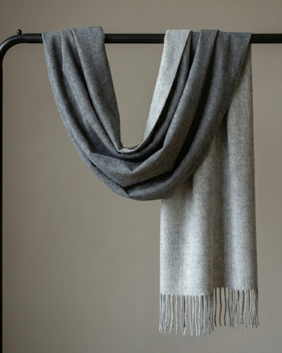 Two-Tone Grey Scarf