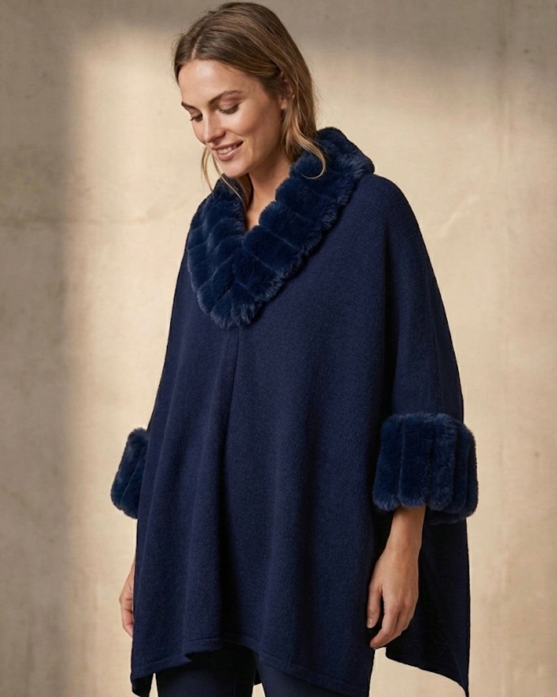 The Navy Whisper Poncho