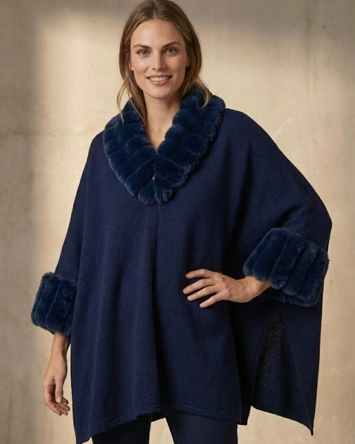 The Navy Whisper Poncho