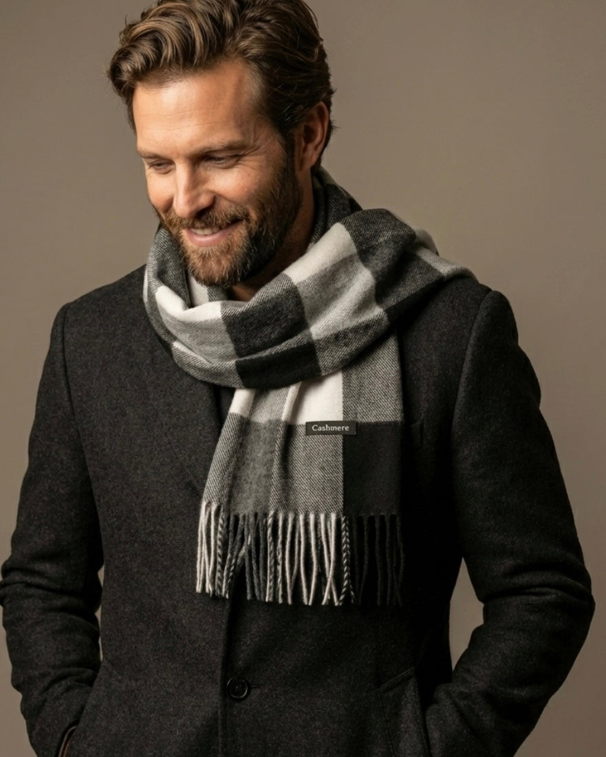 Black n White Monochrome Elegance Scarf