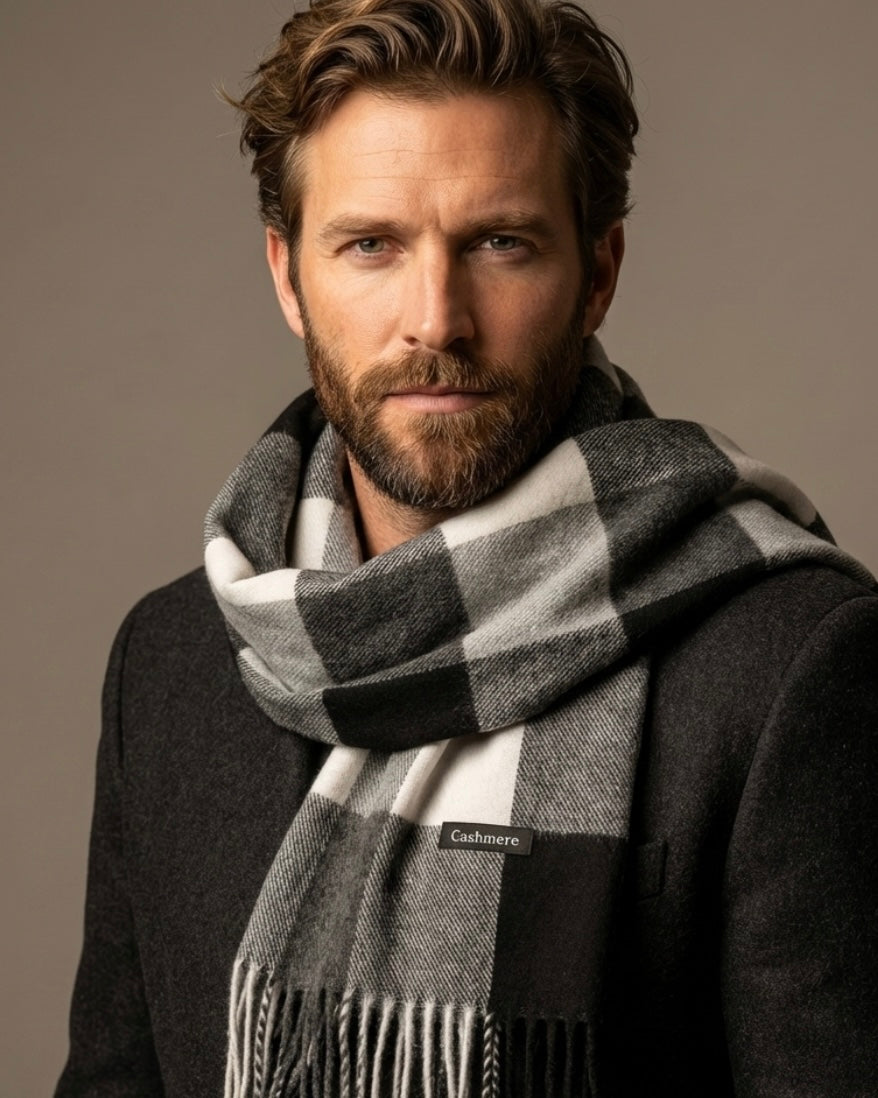 Black n White Monochrome Elegance Scarf