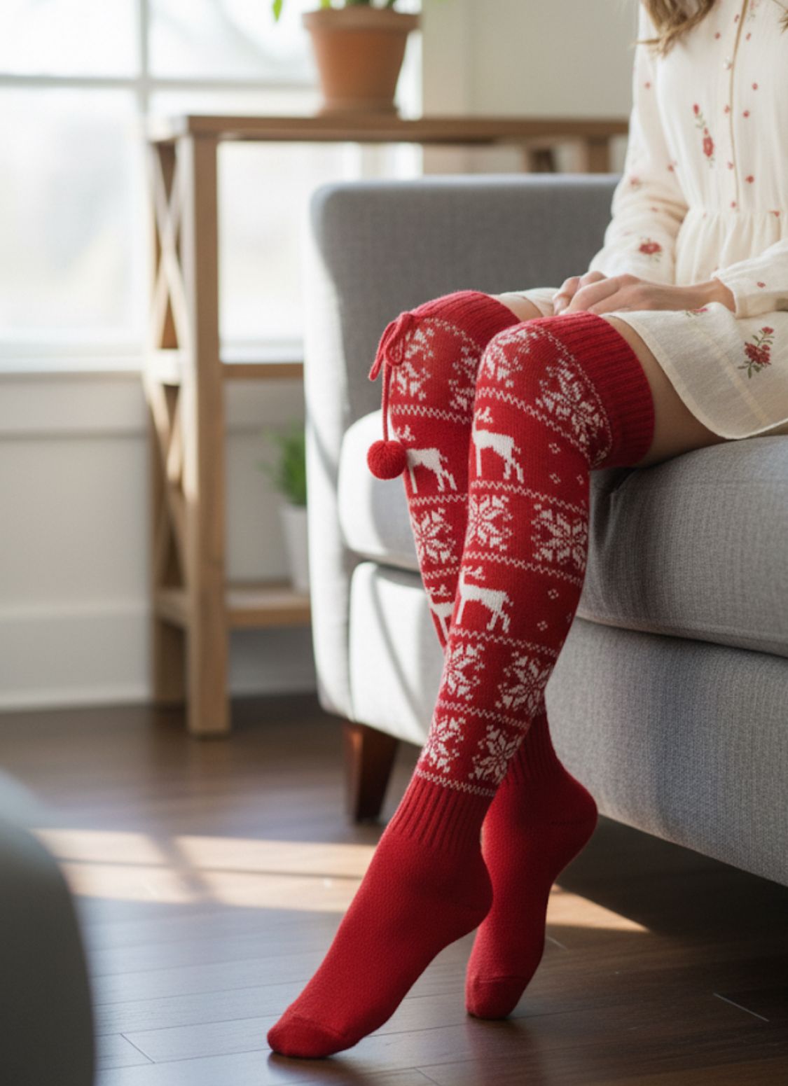 Winter Red Wonderland Socks