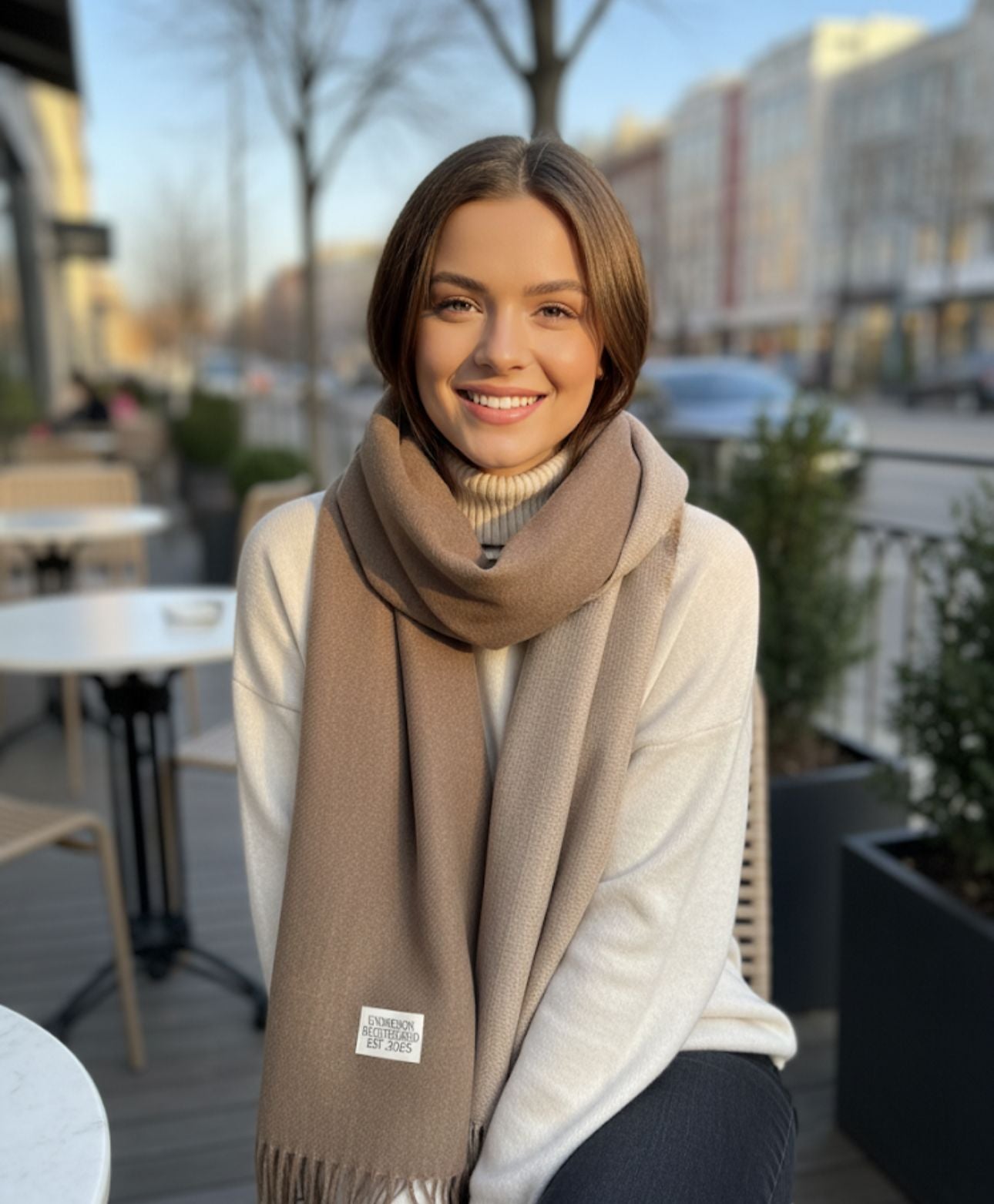 Light Eart tone Soft Scarf